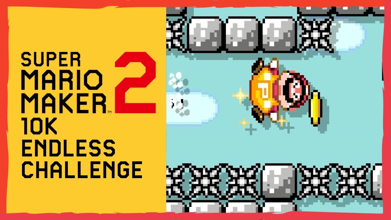 10K Endless Mode Challenge | Normal ⭐ Super Mario Maker 2 🍄 Level 135+ #016