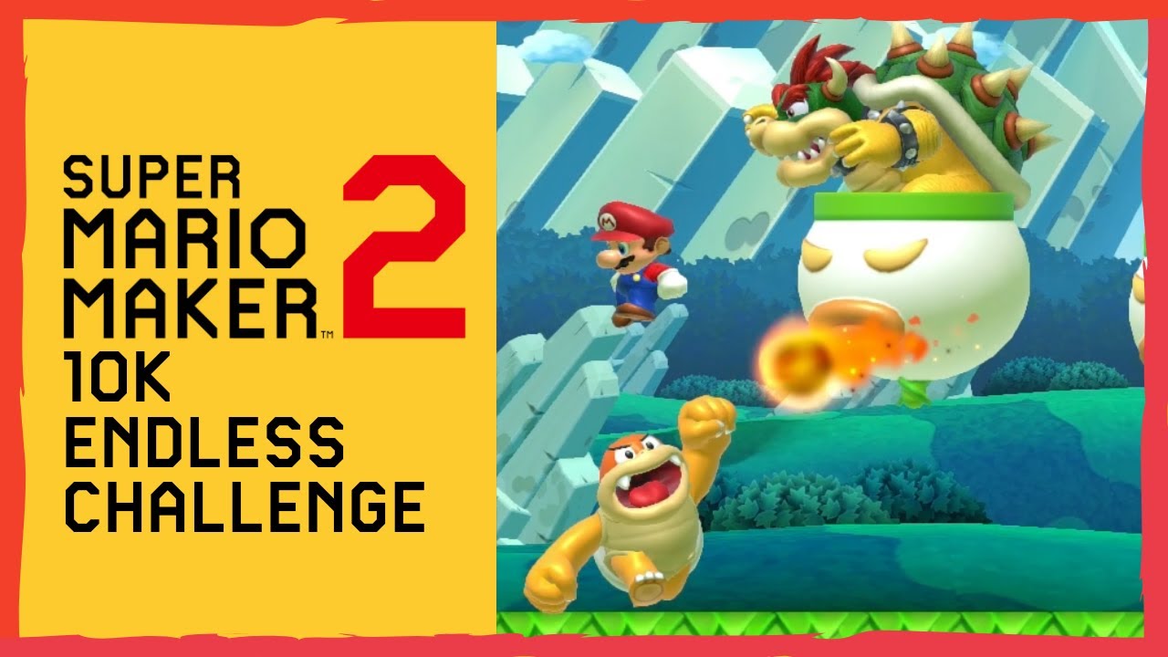 10K Endless Mode Challenge | Normal ⭐ Super Mario Maker 2 🍄 Level 193+ #022